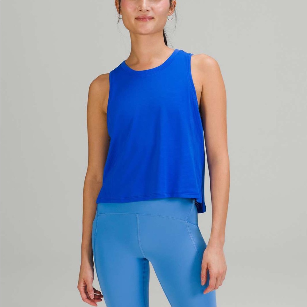 Lululemon Train to Be Tank Top - Sz 10 Blazer Blue